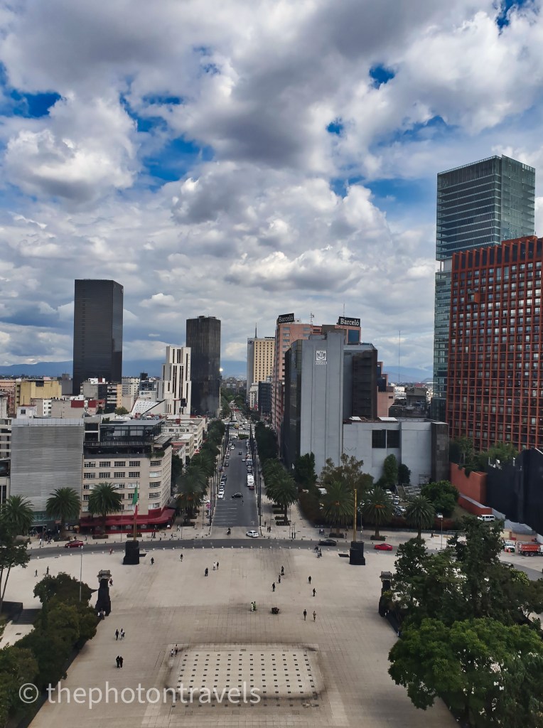 A view of downtown Mexico from Revolution Monument , Mexico City